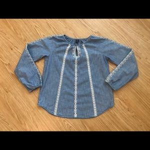 Gap Kids Chambray Top Size XL